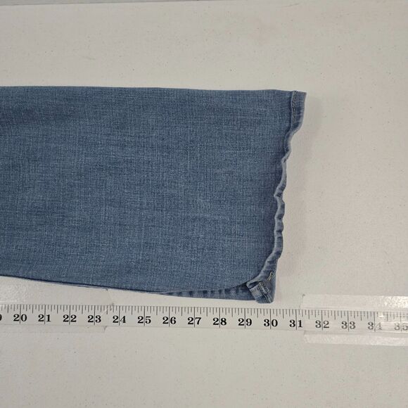 Levi's 725 high rise bootcut jeans blue denim 33 light wash‎ womens 4640 - Picture 7 of 13